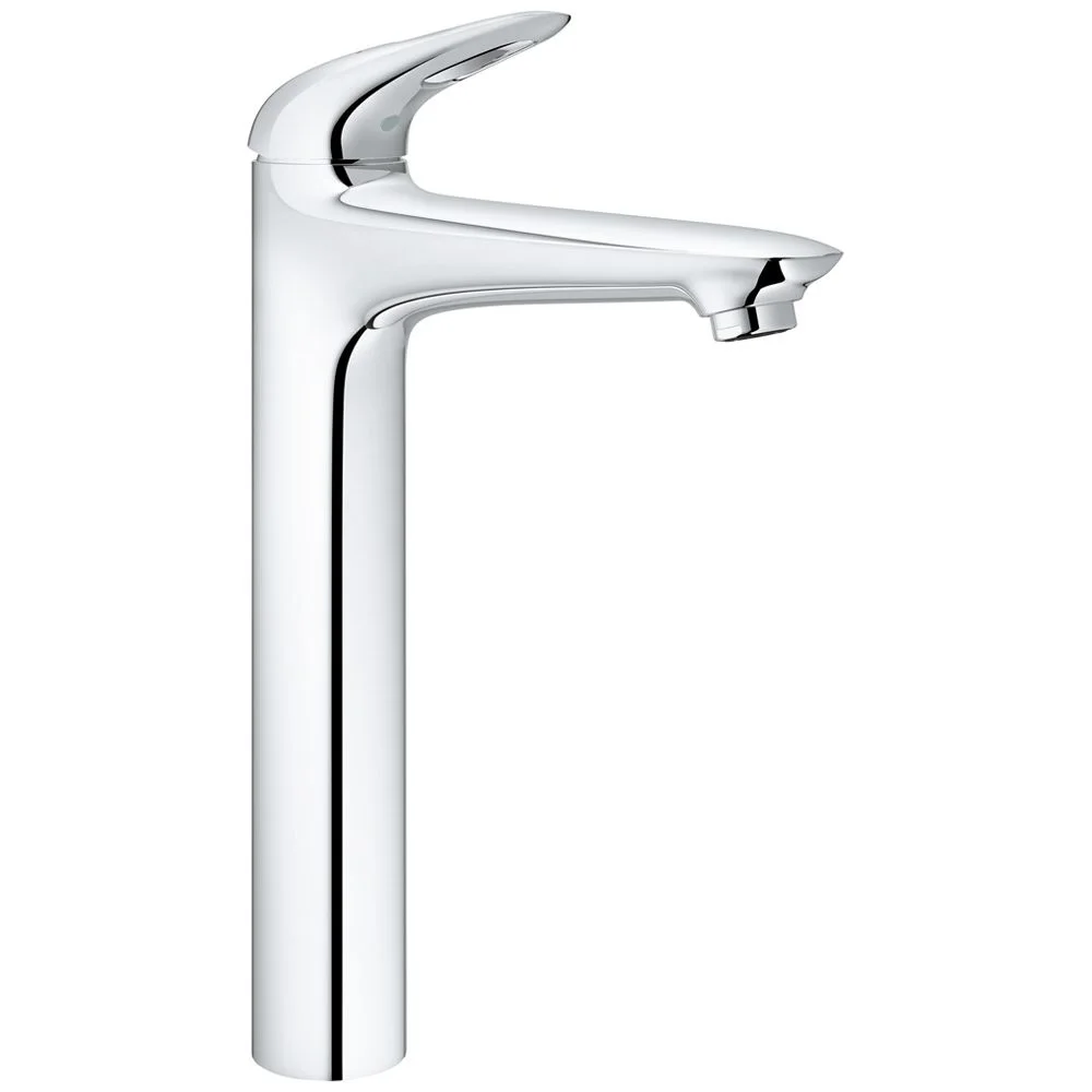 Chromowana bateria umywalkowa widok z boku, Grohe