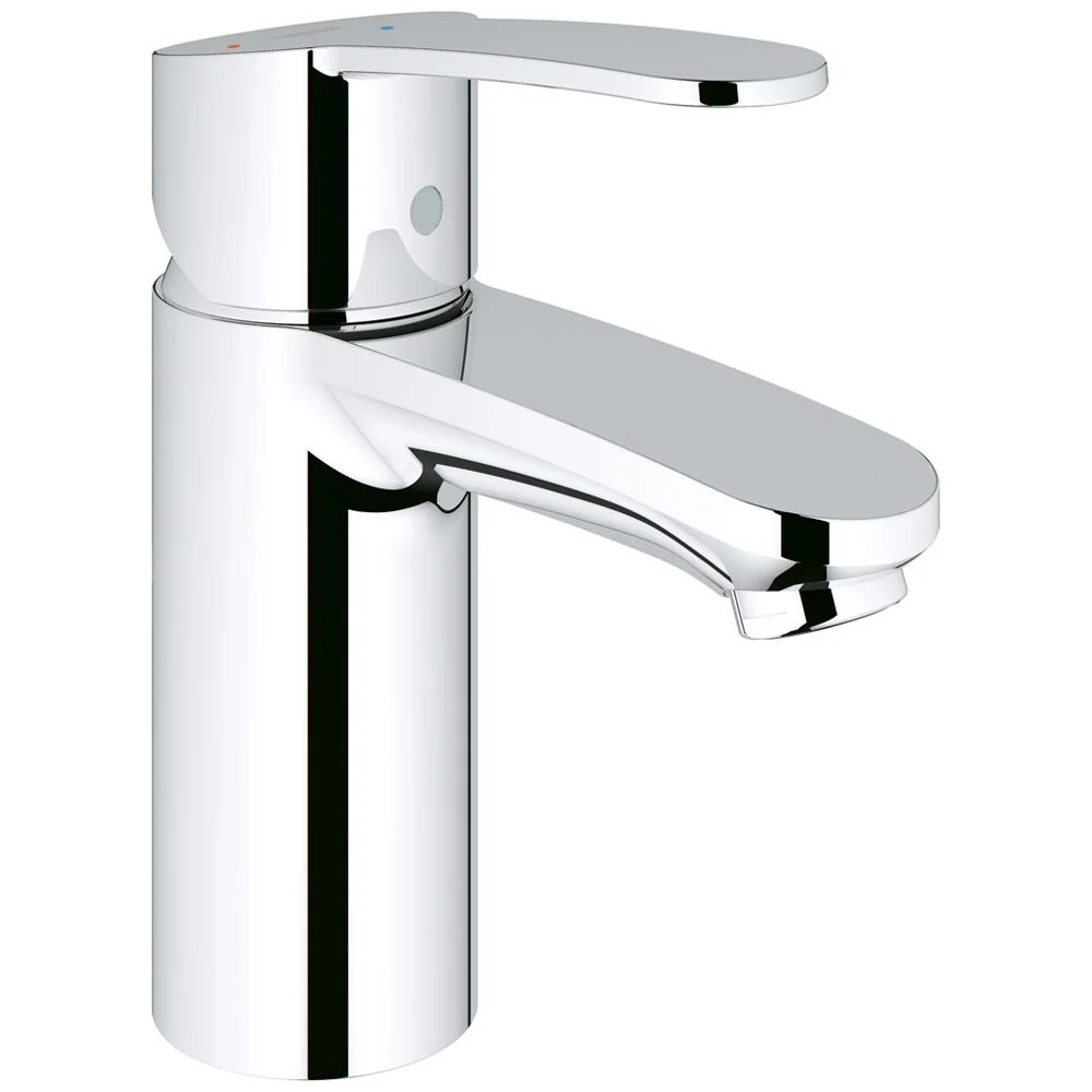 Chromowana bateria umywalkowa widok z boku, Grohe