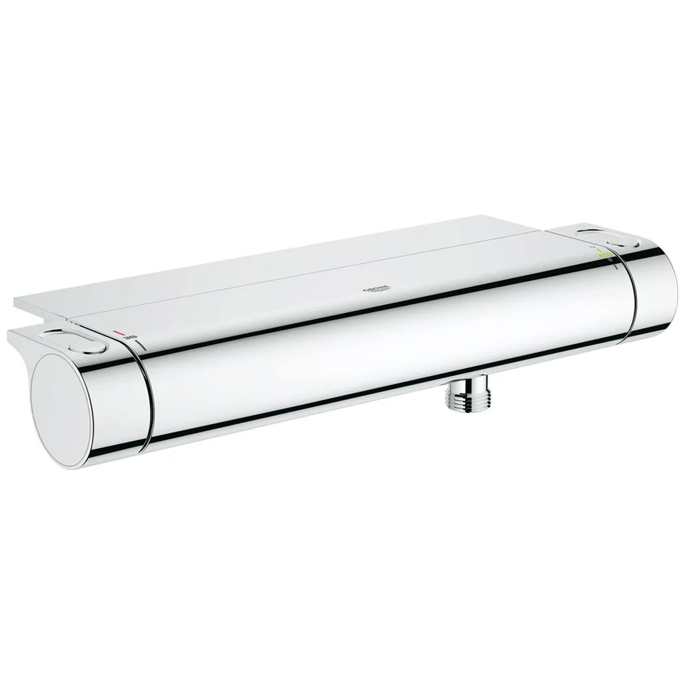 Chromowany termostat w widoku bocznym, Grohe