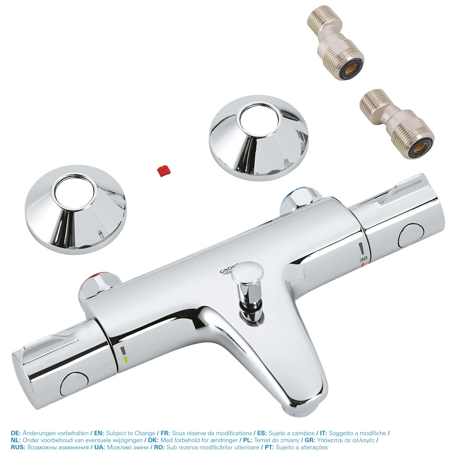 GROHE Grohtherm 800 Thermostat-Wannenbatterie Aufputz Bild 4