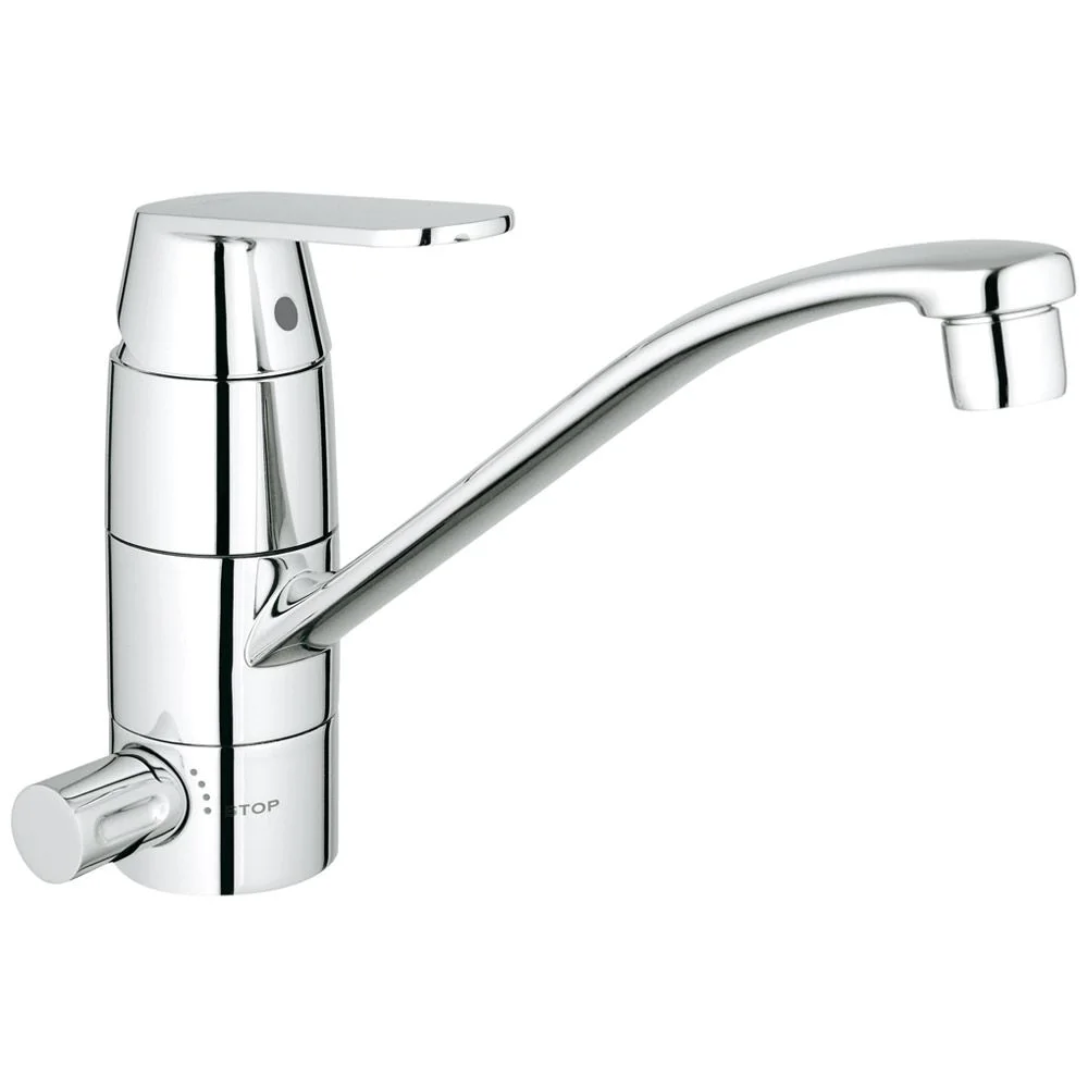 Chromowana bateria kuchenna z długą wylewką, Grohe