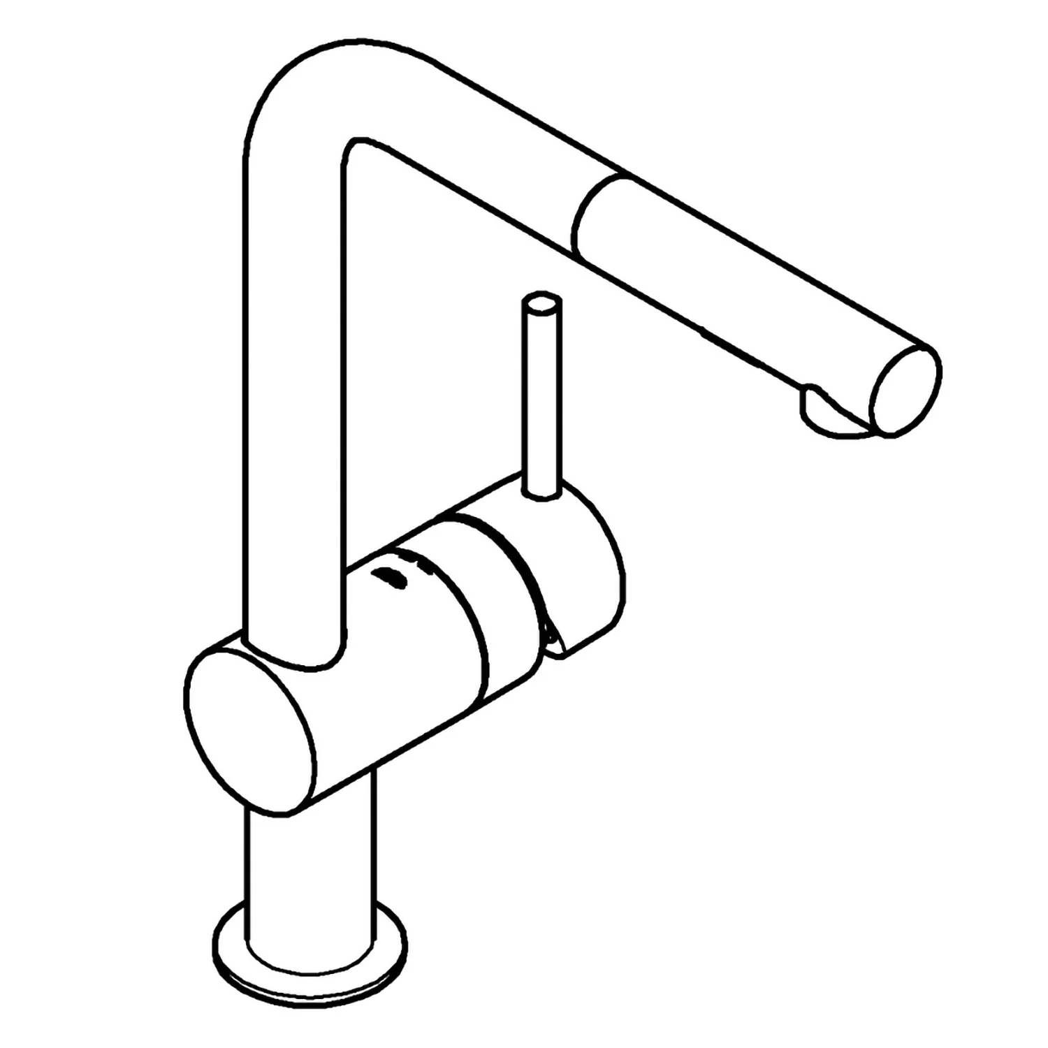 GROHE Minta Einhand-Spültischbatterie mit herausziehbarer Spülbrause SpeedClean Bild 9