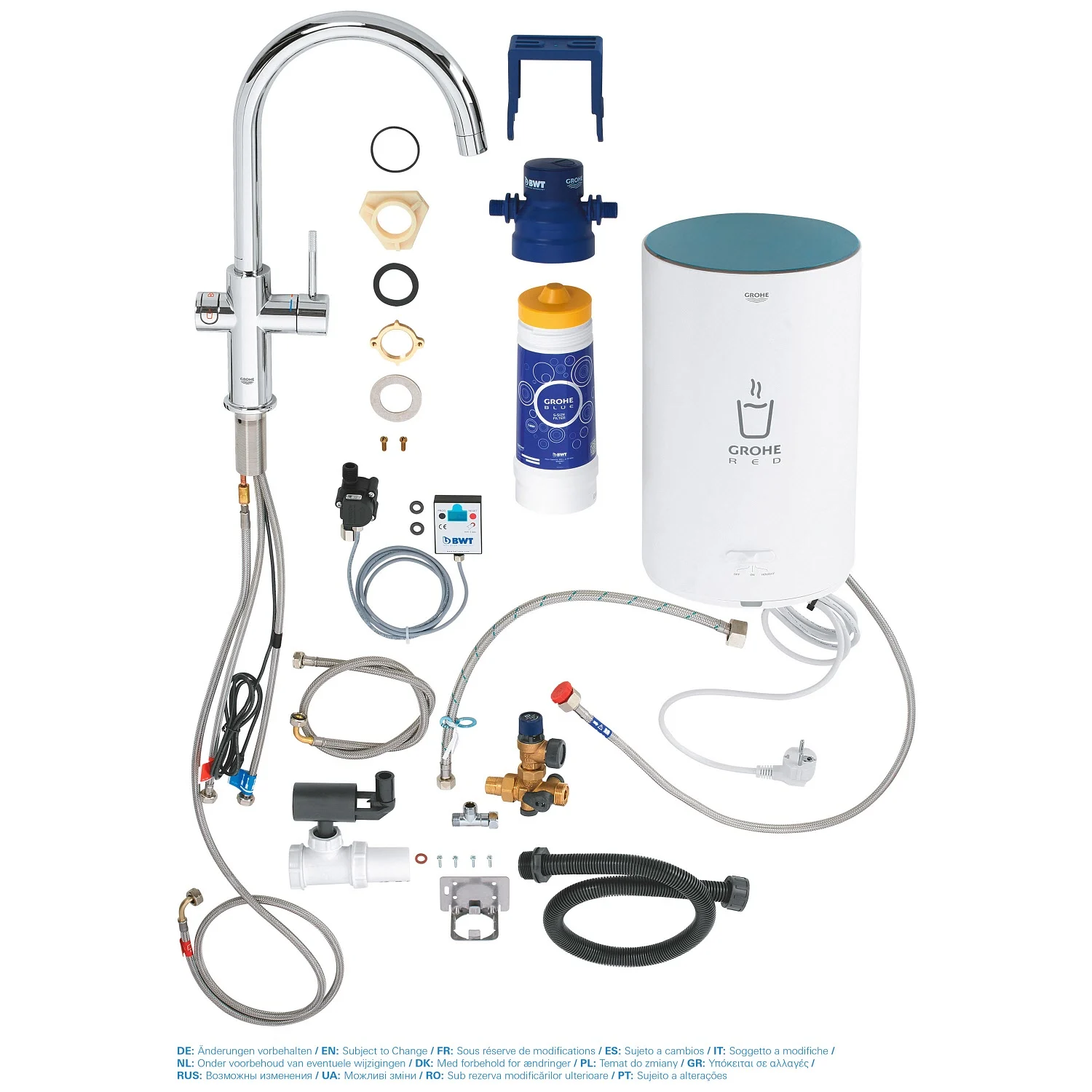 GROHE Red Duo Armatur und Boiler Größe M, Armatur mit C-Auslauf Bild 6