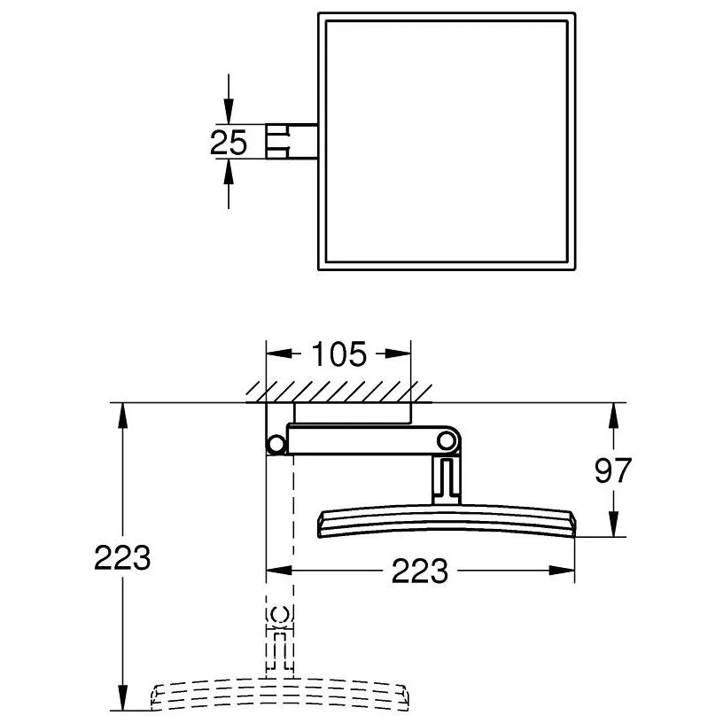 GROHE Selection Cube Kosmetikspiegel Bild 3