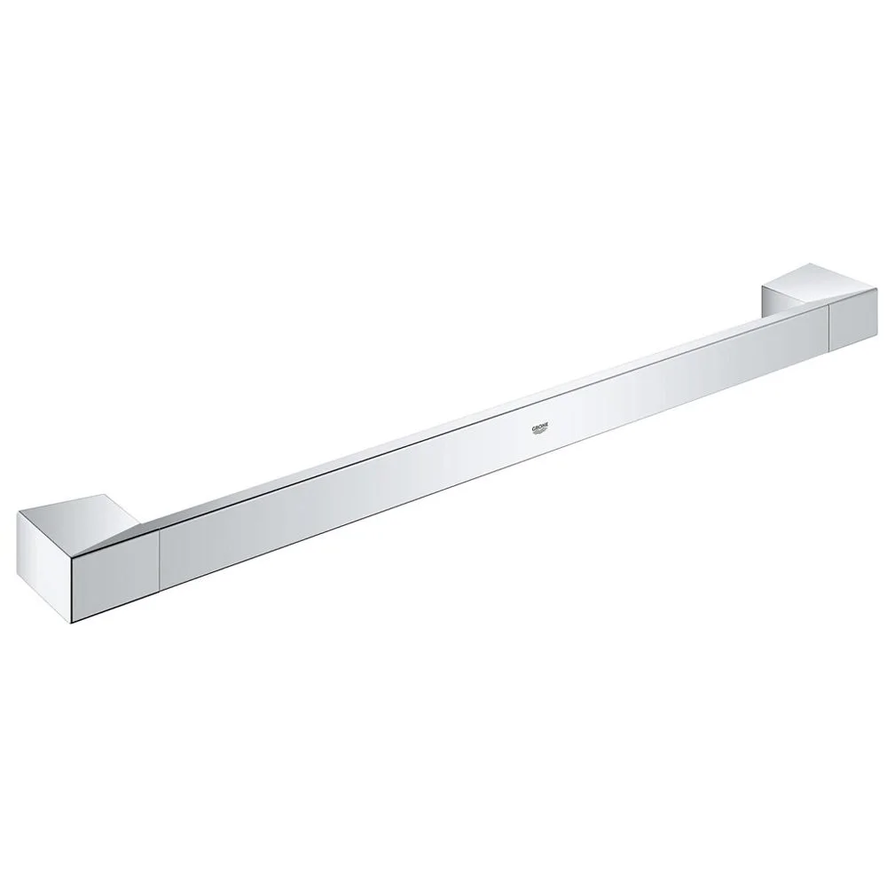 Wycinek metalowego uchwytu do wanny w widoku z przodu, Grohe