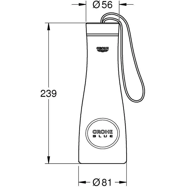 GROHE Blue Trinkflasche edelstahl Bild 2