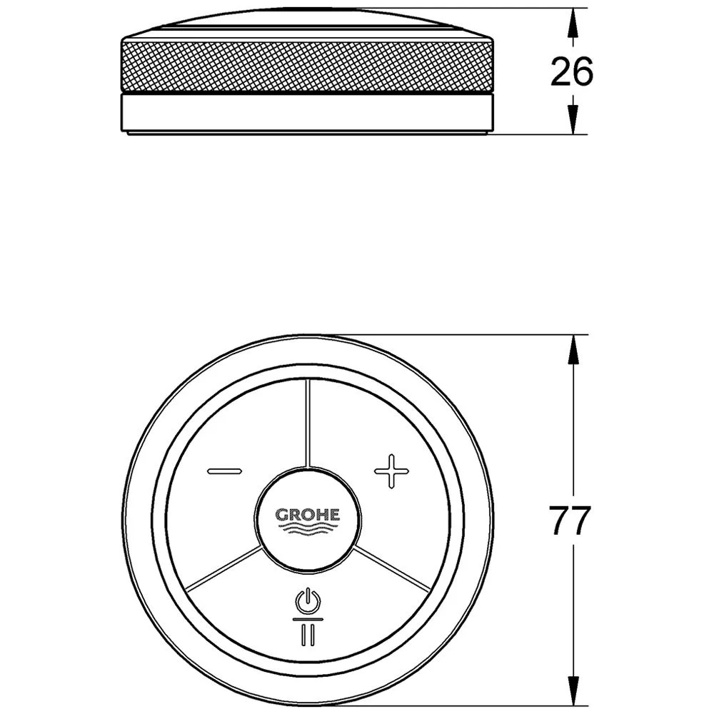 GROHE digitaler Controller für Wanne und Brause ohne Thermostateinheit Bild 2