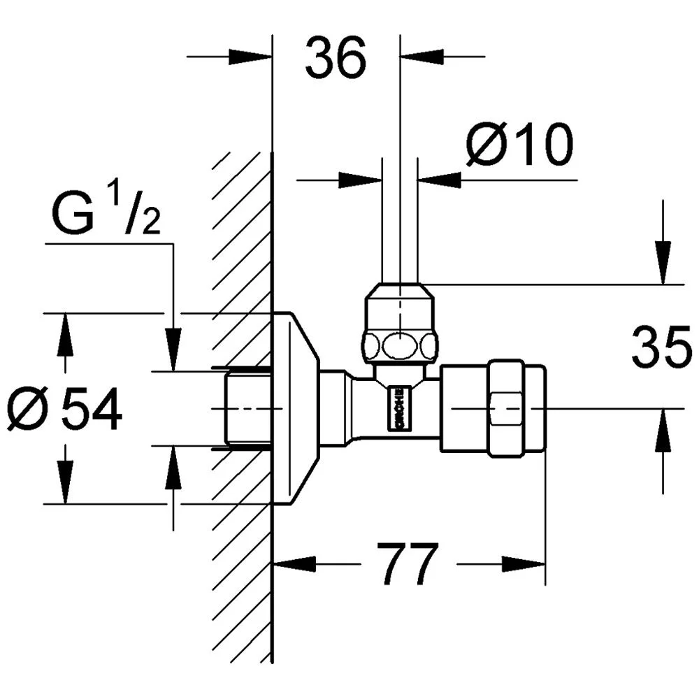 GROHE Eggemann EGAPLUS Eckventil DN 15 Bild 2