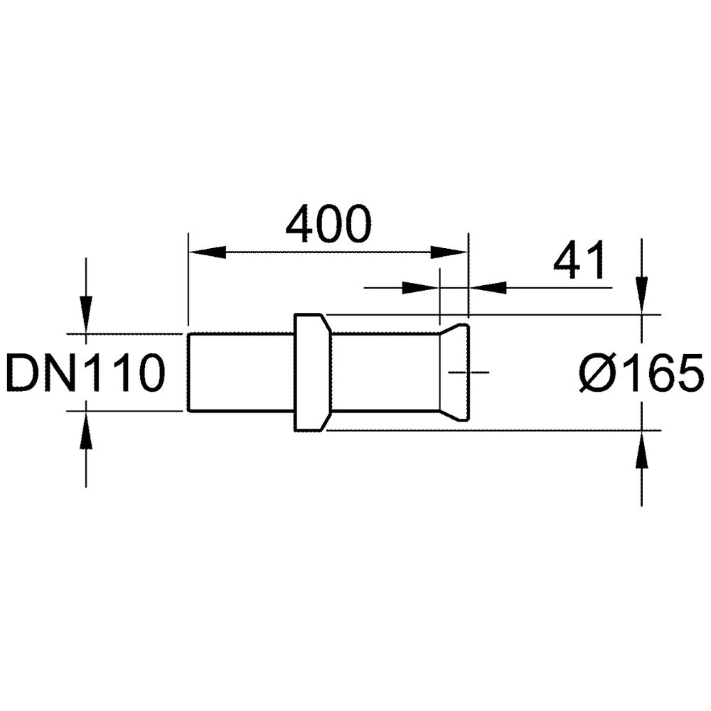 GROHE WC-Ablaufbogen 32 cm Bild 2