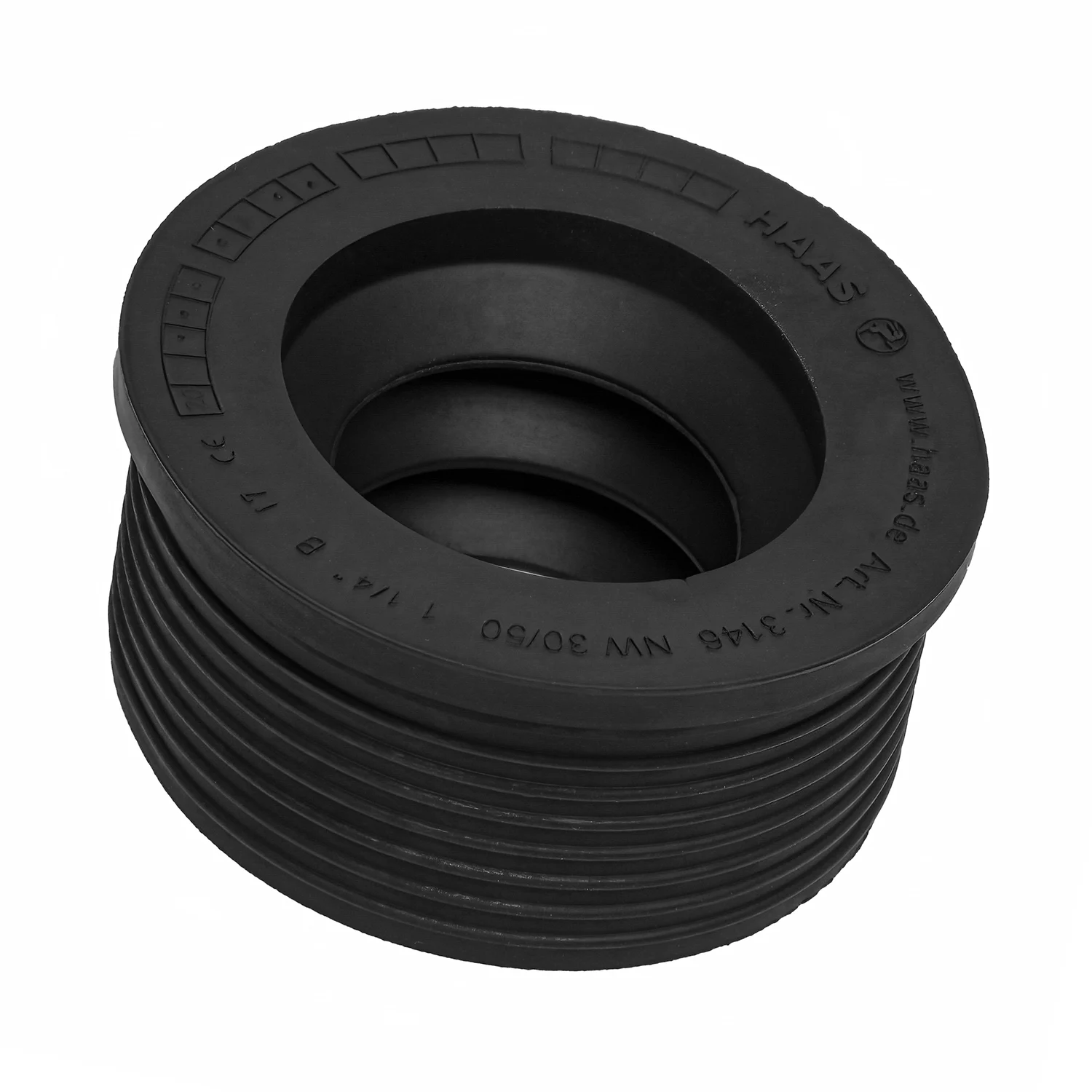 HAAS Gummi-Manschette 50 x 26,5 mm für Gussrohr-Winkel DN 50/30