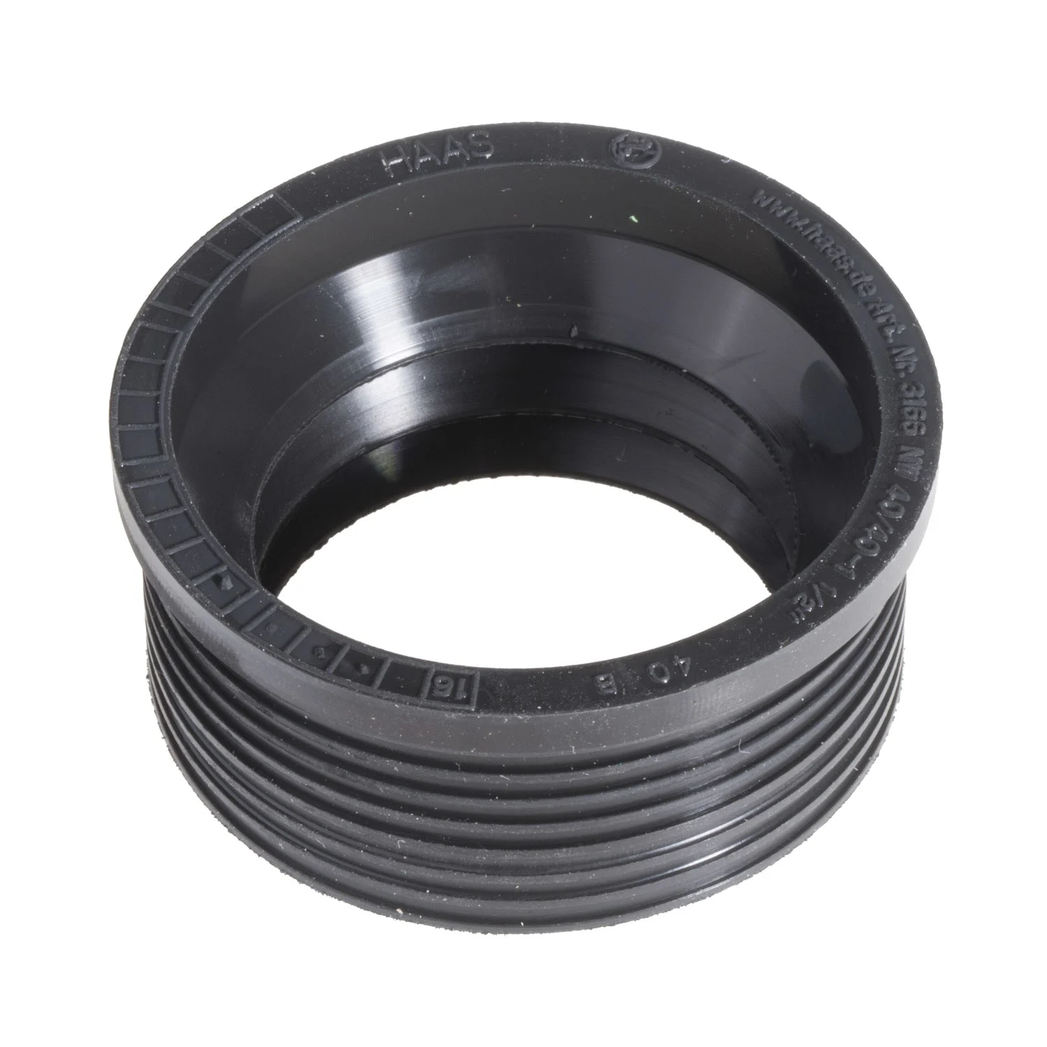 HAAS Gummi-Manschette 50 x 36 mm für Gussrohr-Winkel DN 40/40