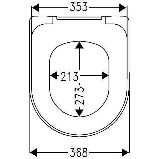 Hamberger Calla WC-Sitz ohne Softclose Bild 2