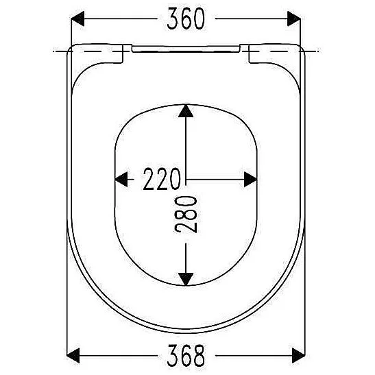 Hamberger Move WC-Sitz ohne Absenkautomatik für Renova Nr.1 Wand-WC Bild 2
