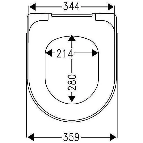 Hamberger Samar WC-Sitz mit Softclose für Geberit iCon Wand-WC Bild 2
