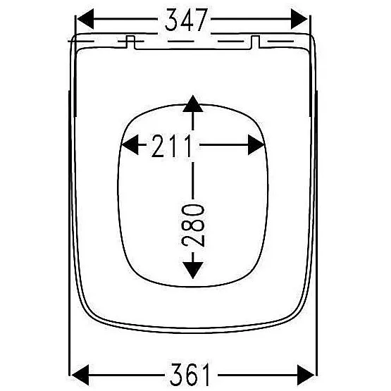 Hamberger Makira WC-Sitz mit Softclose für Geberit Renova Plan Wand-WC Bild 2