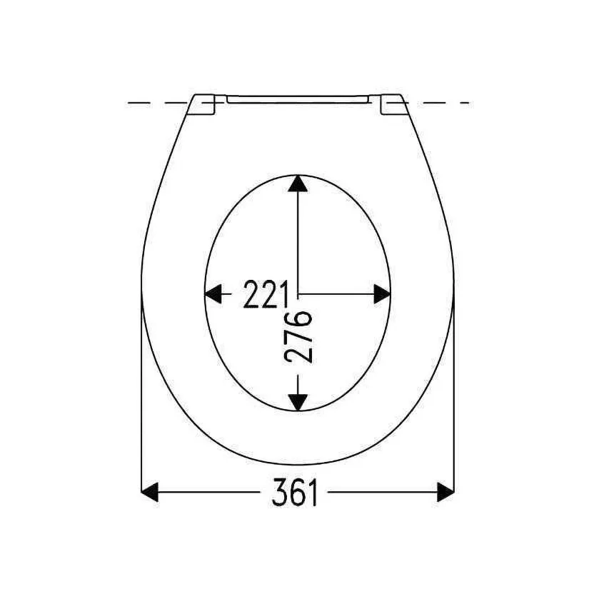 Hamberger Deltano WC Sitz ohne Absenkautomatik Bild 5
