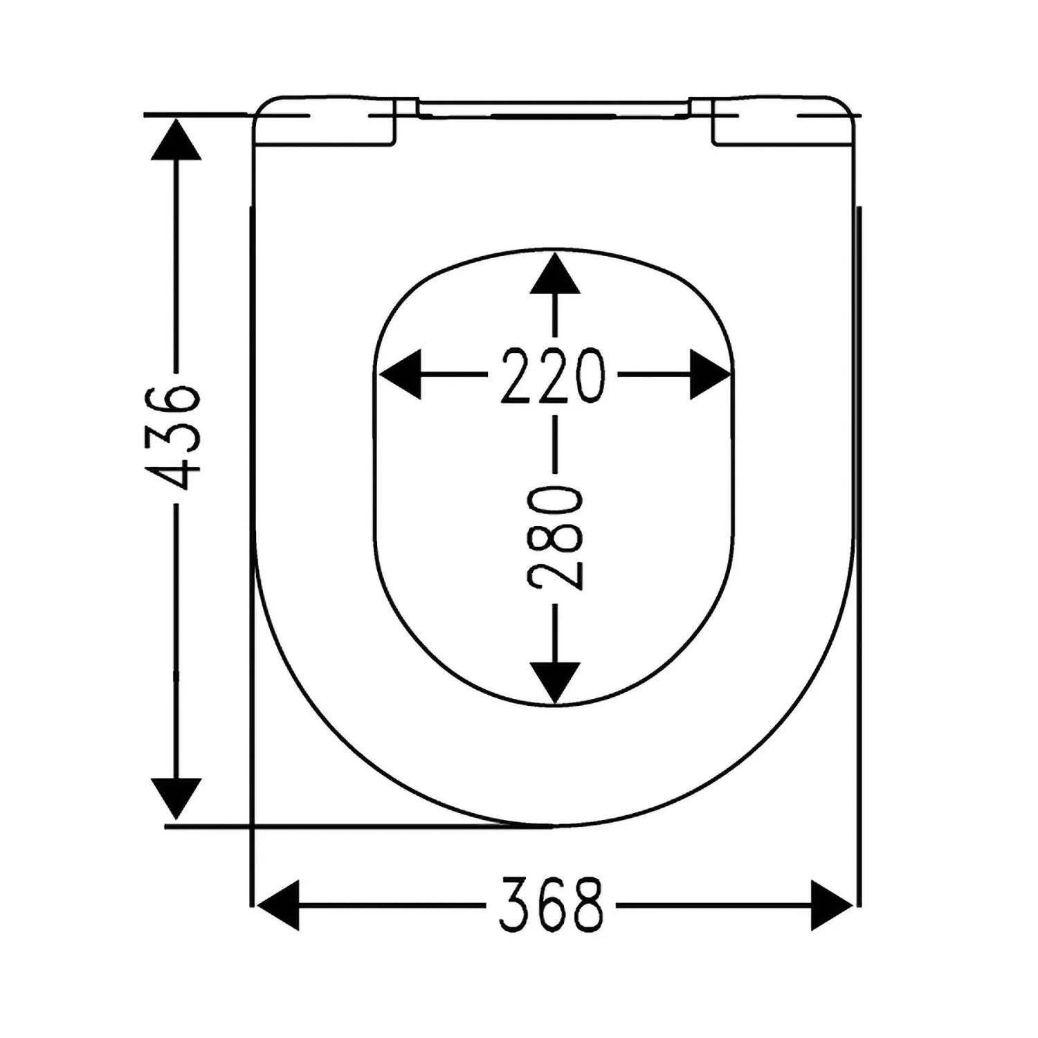 Hamberger Ray WC-Sitz mit Softclose für Duravit Me by Starck Wand-WC Rimless Bild 5