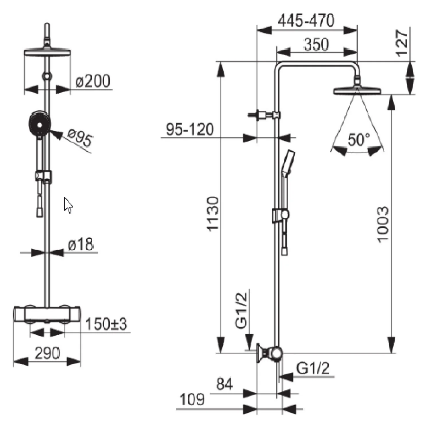 Hansa HANSAMICRA Duschsystem mit Thermostat Bild 5