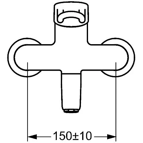 Hansa HANSAMEDIPRO Waschtisch-Einhand-Wandbatterie Zdjęcie 3