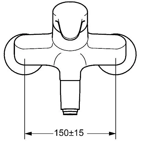 Hansa HANSAMIX Wasch- und Spültisch-Einhand-Wandbatterie Bild 3