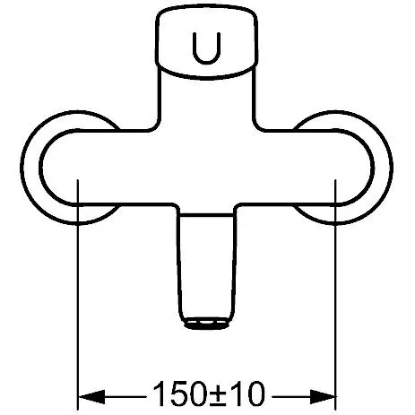 Hansa HANSAMEDIPRO Waschtisch-Einhand-Wandbatterie Zdjęcie 3