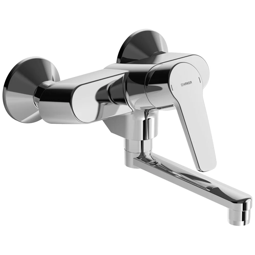 Hansa HANSAPOLO Spültisch-Einhand-Wandbatterie 23,4 cm