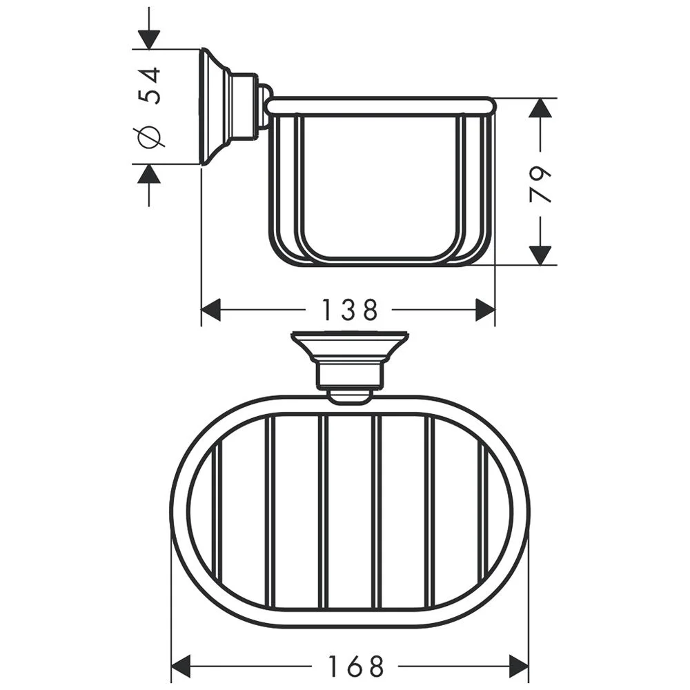 AXOR Montreux Seifenkorb für Wandmontage Bild 2