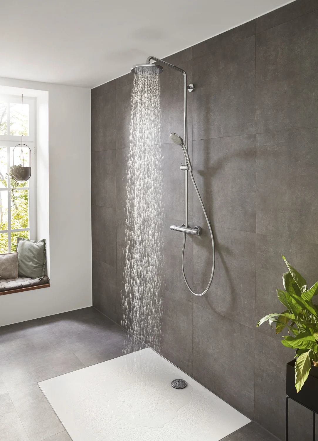 hansgrohe Croma 220 Showerpipe mit Brausearm 40 cm, schwenkbar Bild 7