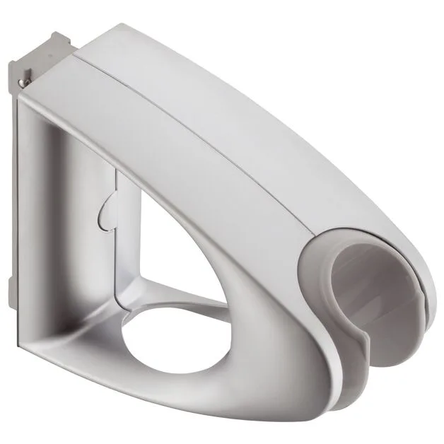 Srebrny uchwyt na głowicę prysznicową, montaż ścienny, hansgrohe