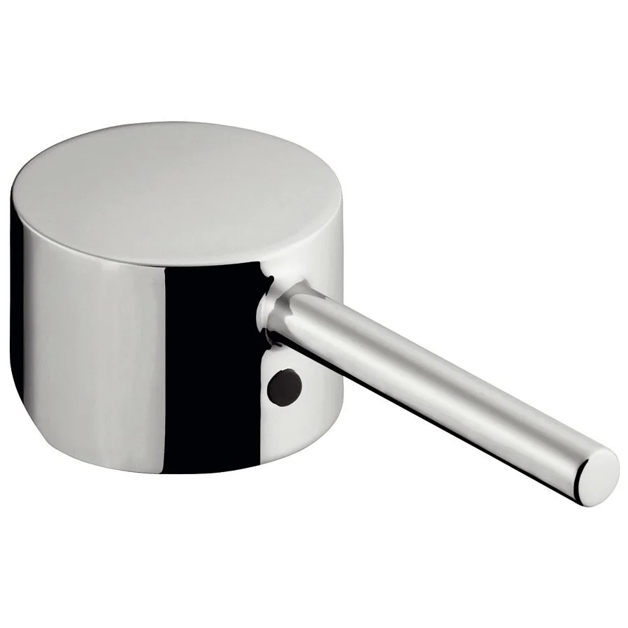Okrągły uchwyt chromowany z przodu, hansgrohe