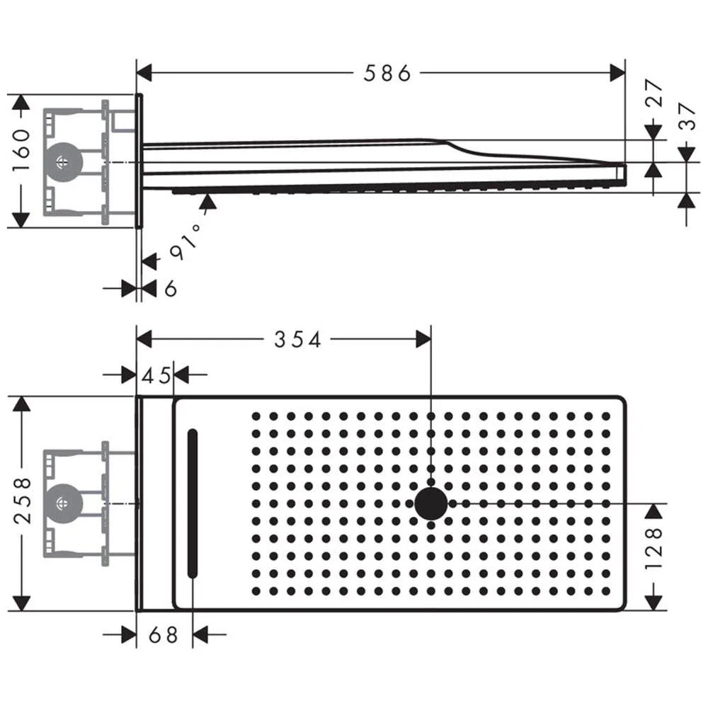 AXOR ShowerSolutions Kopfbrause 250 / 580 3jet Bild 2
