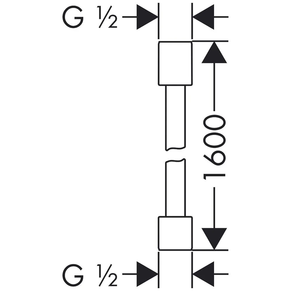 AXOR Starck Brausenschlauch aus Kunststoff mit Metalleffekt 160 cm Bild 2