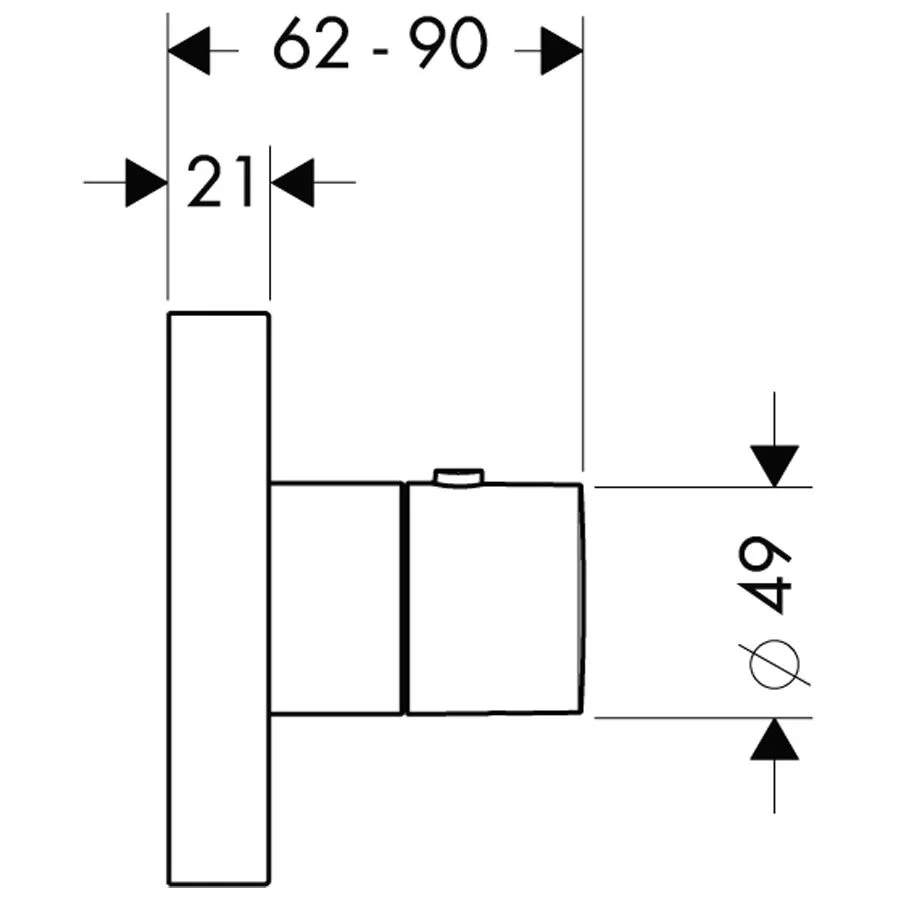 AXOR Starck Thermostat Unterputz DN 20 Bild 2
