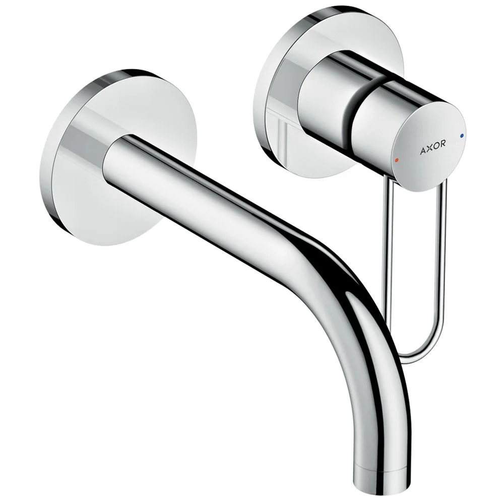 AXOR Uno Einhebel Waschtischmischer Unterputz mit Bügelgriff für Wandmontage, Ausladung 16,5 cm