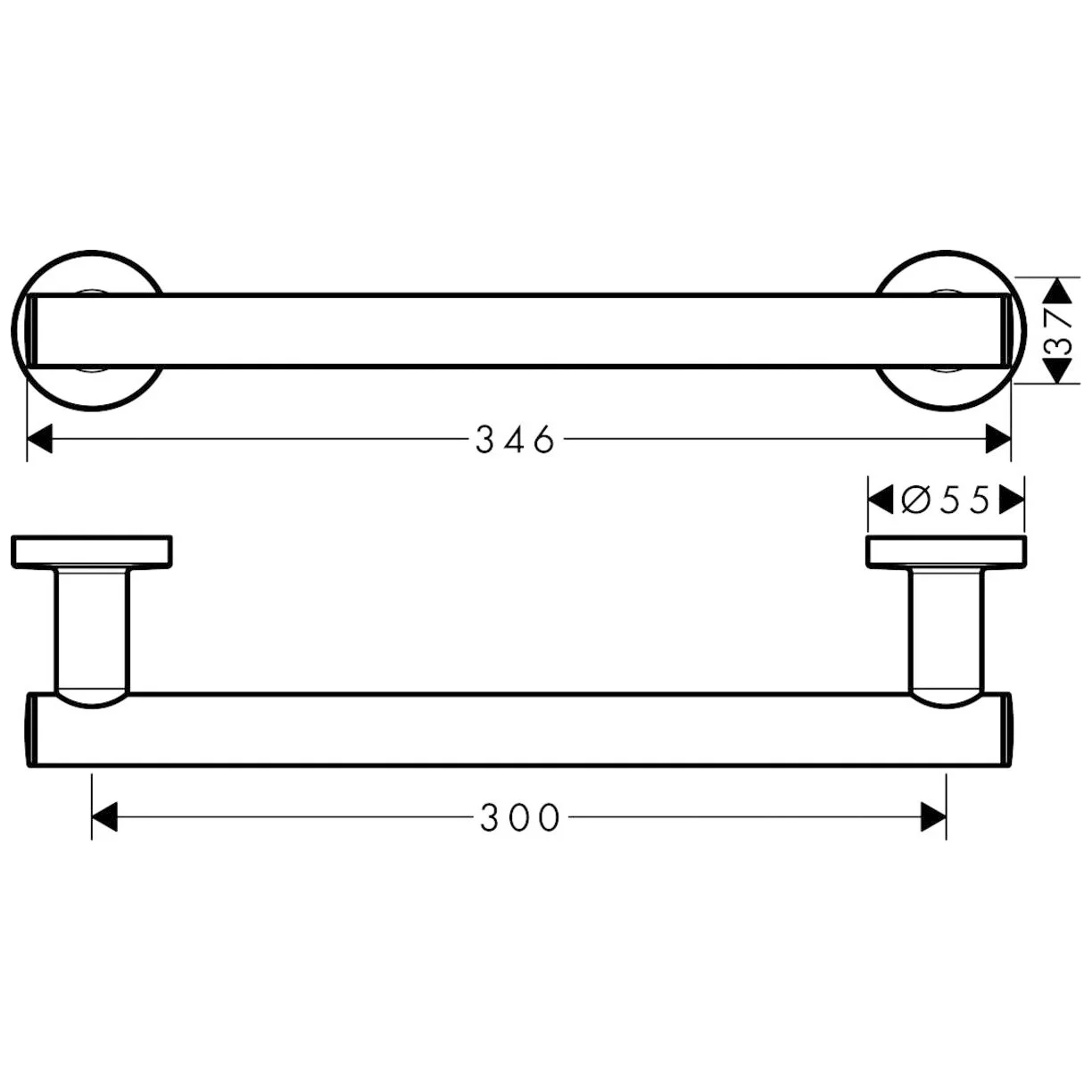 hansgrohe Logis Universal Haltestange Bild 2