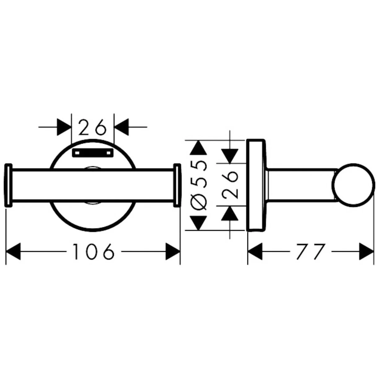 hansgrohe Logis Universal Handtuchhaken doppelt Bild 3