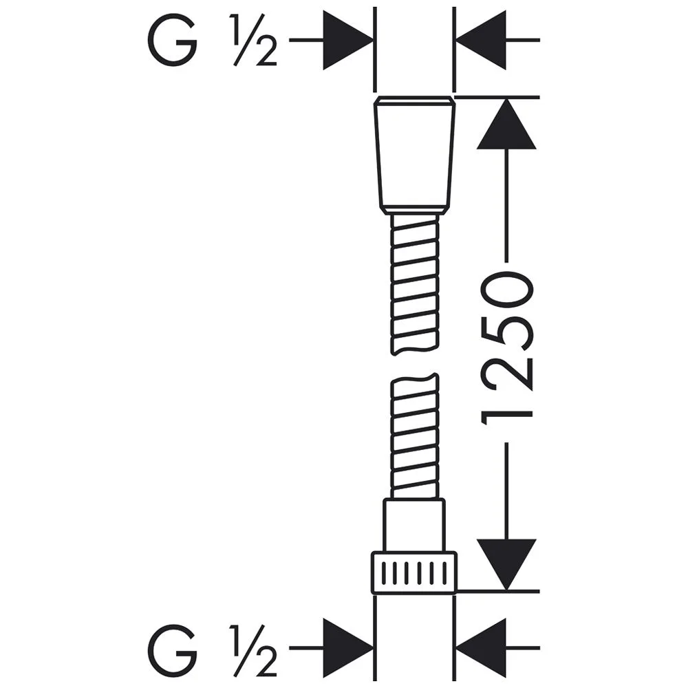 hansgrohe Metaflex Brauseschlauch 125 cm Bild 2