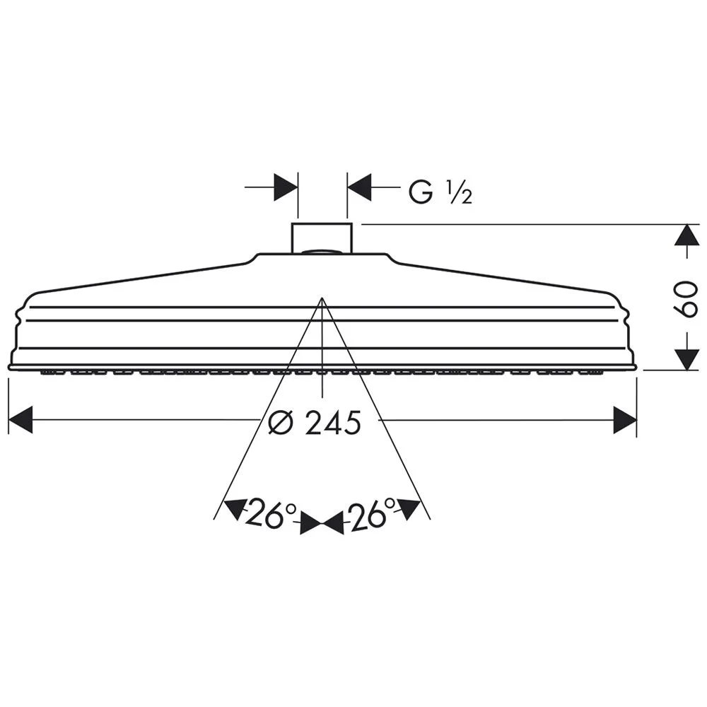 AXOR Carlton Montreux Tellerkopfbrause 24 cm Bild 2
