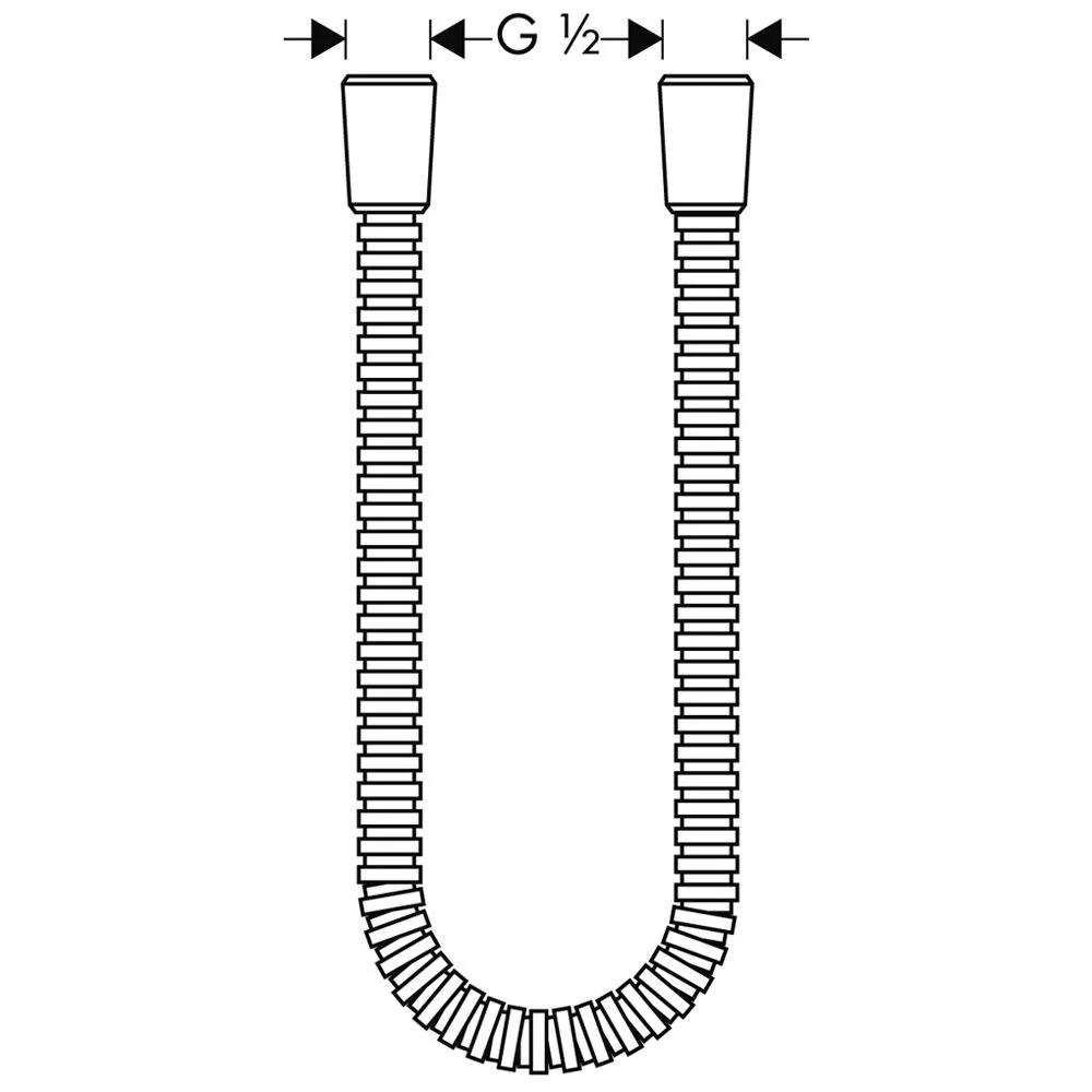 hansgrohe Metallschlauch DN15 125 cm Bild 2