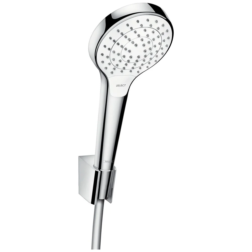 Słuchawka prysznicowa z uchwytem widok z boku, chrom, hansgrohe