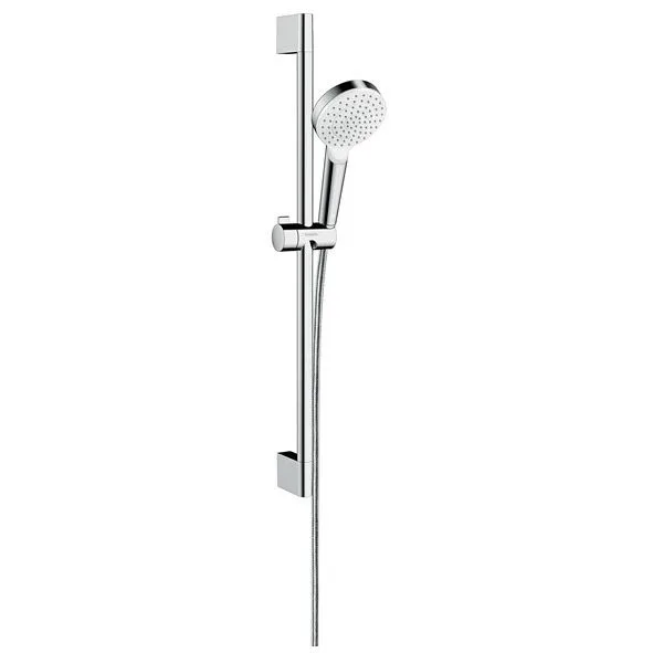 Zestaw prysznicowy widok z przodu, chromowane wykończenie, hansgrohe