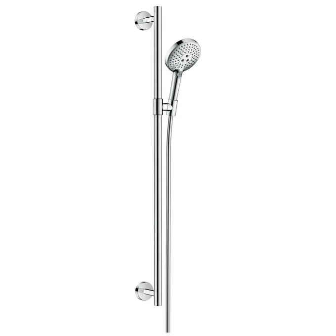 Wycięty zestaw prysznicowy z drążkiem i słuchawką, hansgrohe
