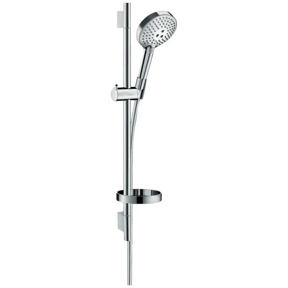 Zestaw prysznicowy z rączką i drążkiem, chromowana powierzchnia, hansgrohe