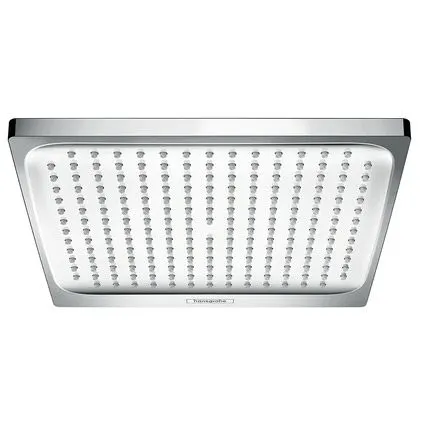 Kwadratowa deszczownica widok od dołu, hansgrohe