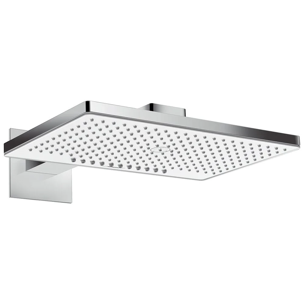 Prostokątna głowica prysznicowa w chromie, montaż ścienny, hansgrohe