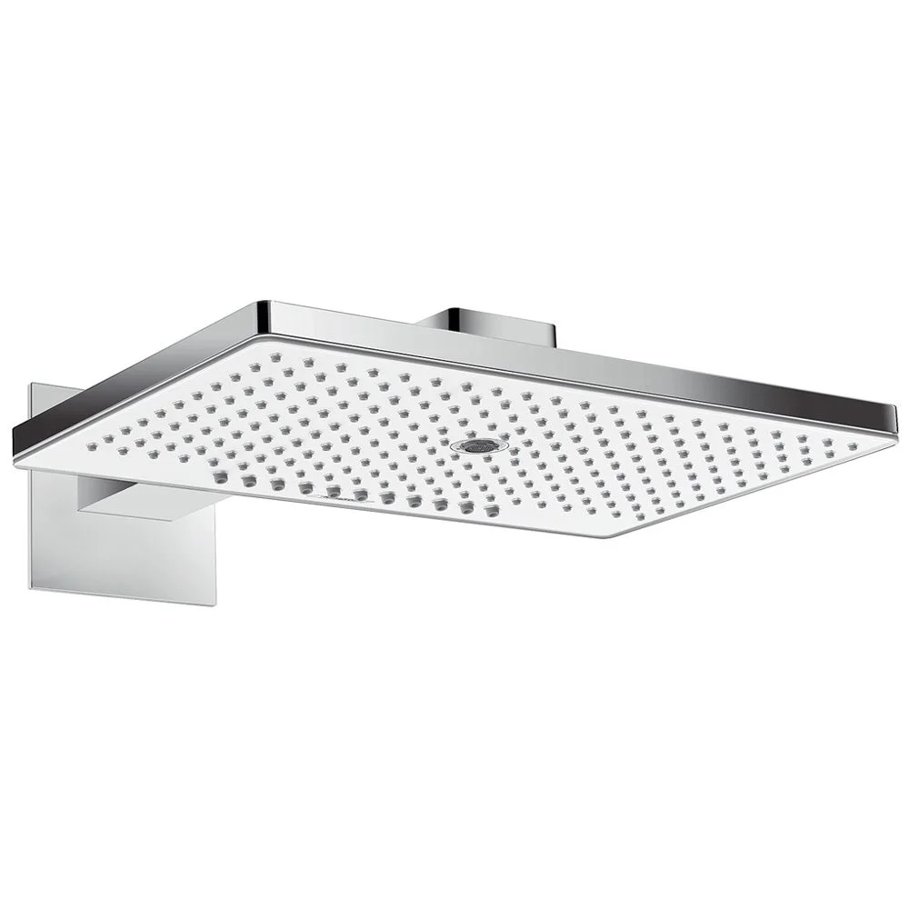 Prostokątna głowica prysznicowa w chromie, montaż ścienny, hansgrohe