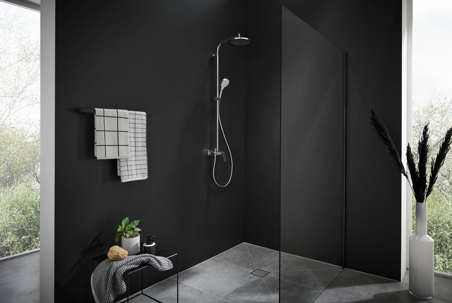 hansgrohe Crometta S 240 1jet Showerpipe mit Einhebelmischer Bild 4