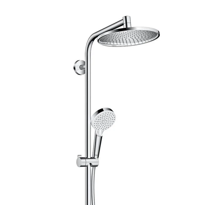 System prysznicowy widok z boku chromowany, hansgrohe