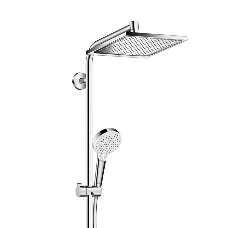 System prysznicowy widok z boku chromowany, hansgrohe
