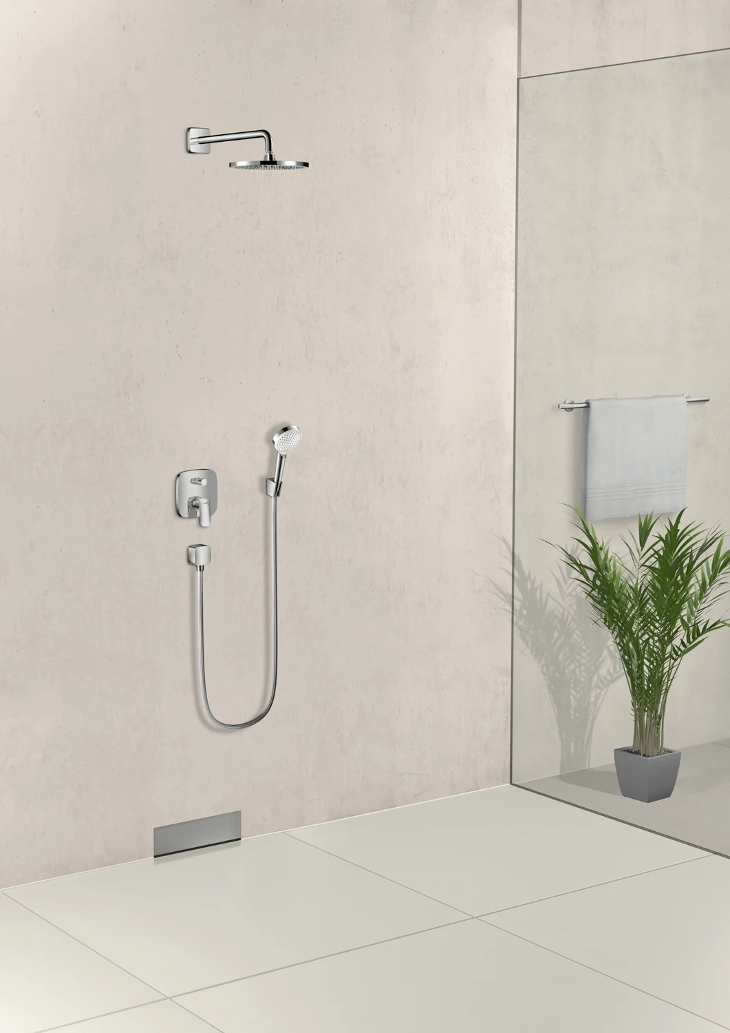hansgrohe Fixfit Schlauchanschluss mit Rückflussverhinderer und Kunststoffwinkel Bild 2